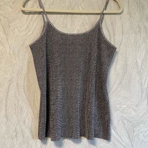 H&M Silver Patterned Reversible Tank